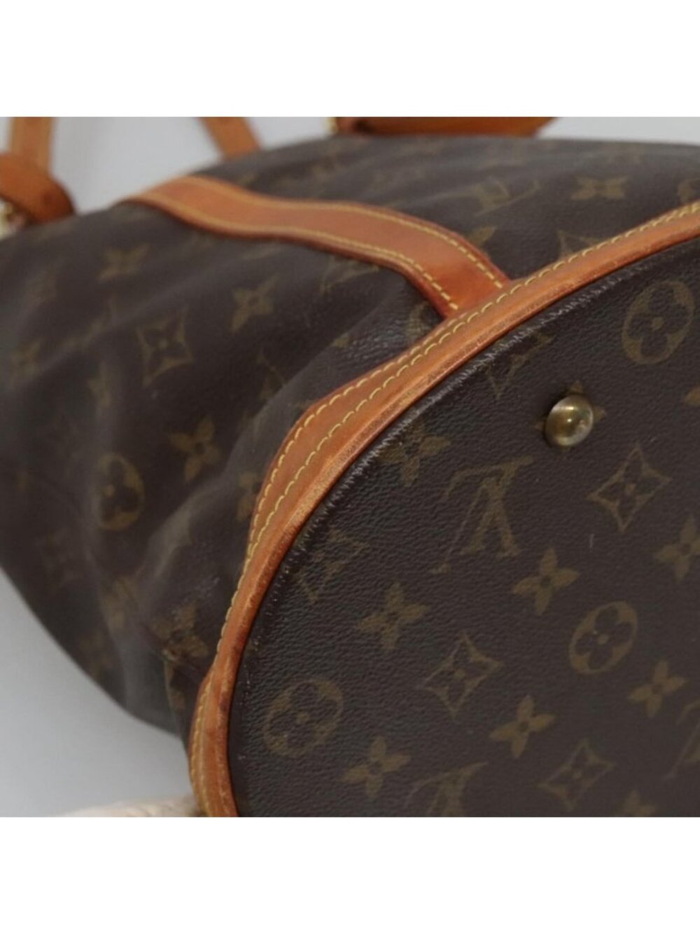 Authentic LOUIS VUITTON Monogram Bucket GM Shoulder Bag M42236 LV - Picture 8 of 16